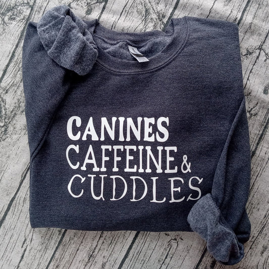 Canines/Cats, Caffeine & Cuddles Shirts