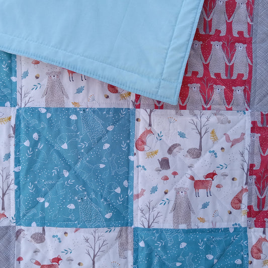 Woodland Fun Quilted Blanket/Mat