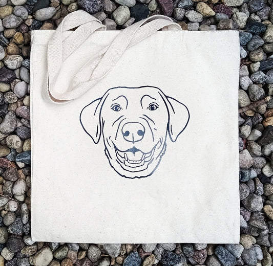 Custom Pet Portrait Tote Bags